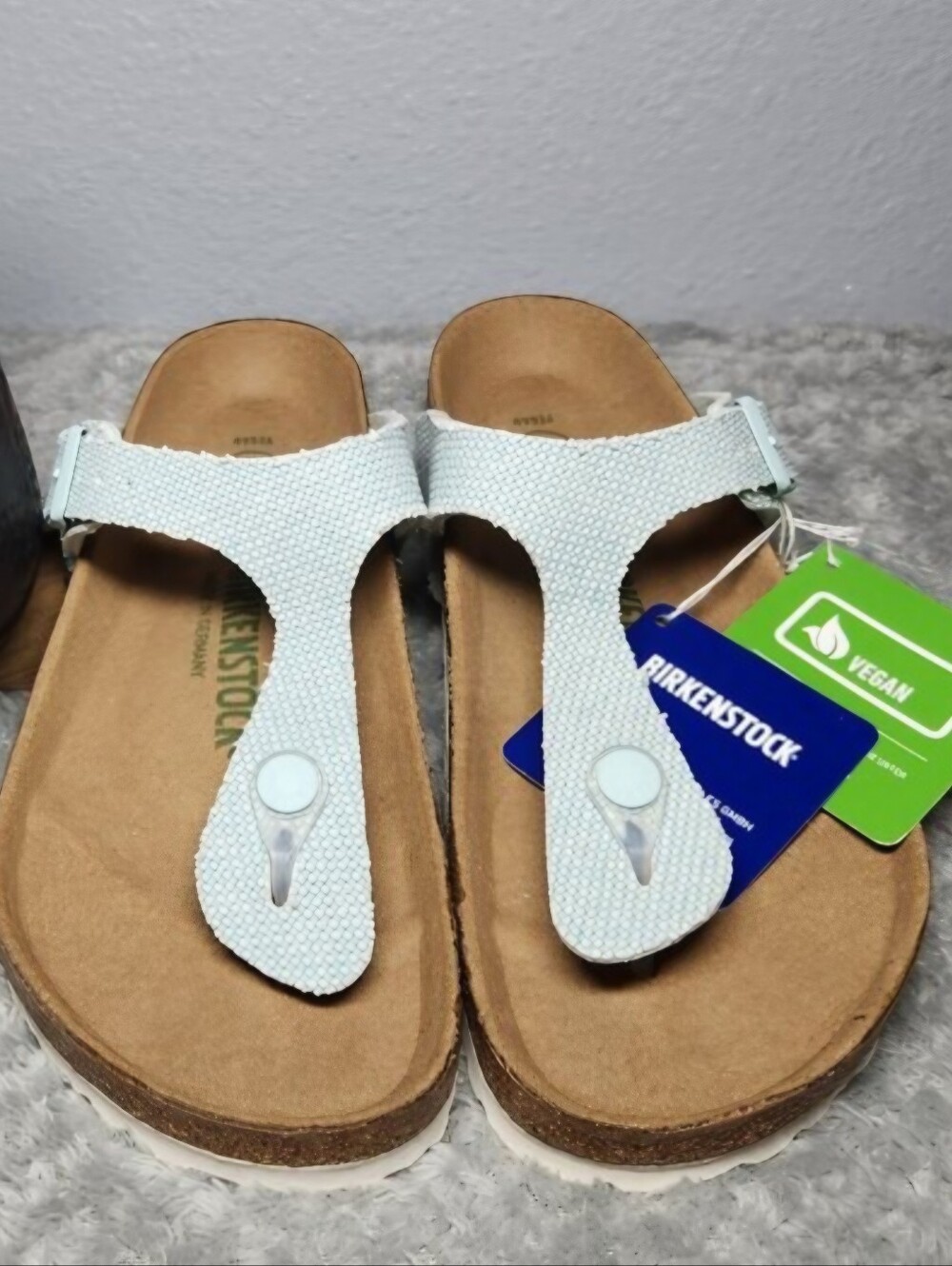 Birkenstock Gizeh Vegan Canvas Surf Green - Size 37 (EU) *Price is Firm*